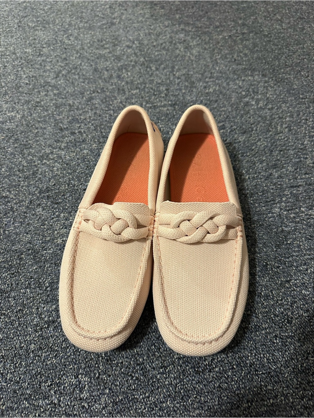Women’s Cream Braided Slip-On Loafers - Picture 4 of 4